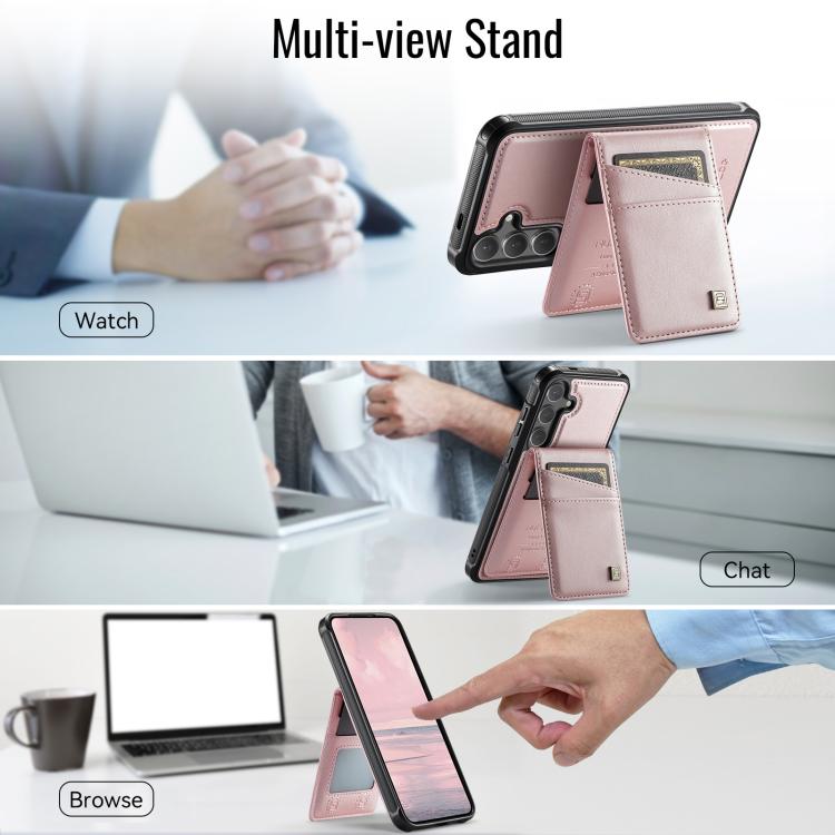 For Samsung Galaxy S26 5G AutSpace A12 MagSafe Magnetic RFID Card Bag Phone Case