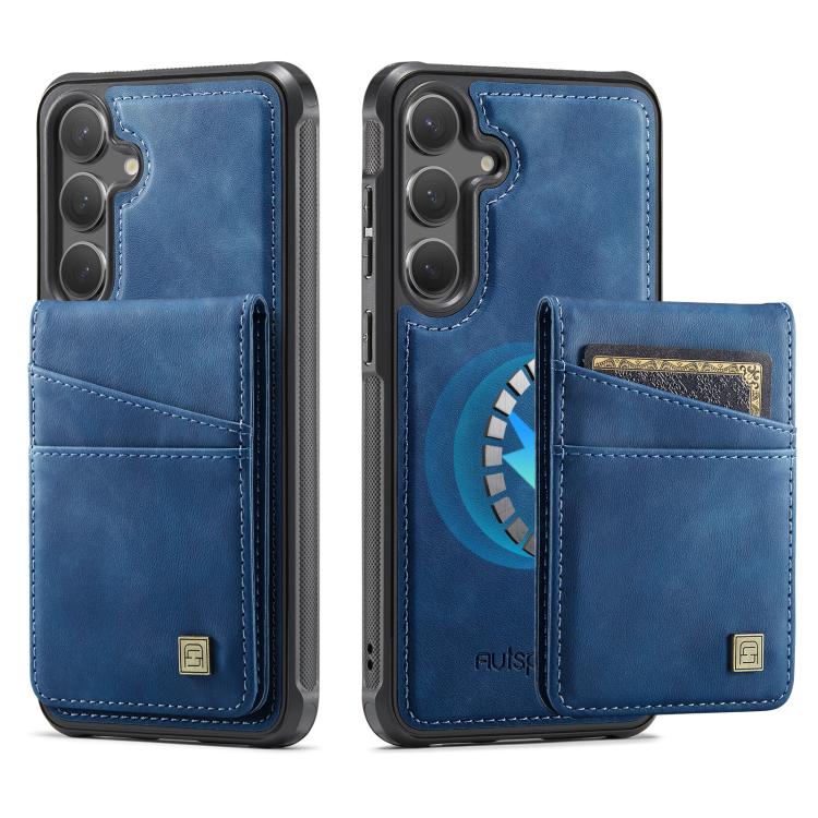 For Samsung Galaxy S26 5G AutSpace A12 MagSafe Magnetic RFID Card Bag Phone Case
