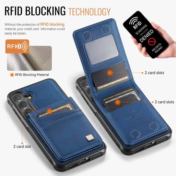 For Samsung Galaxy S26 5G AutSpace A12 MagSafe Magnetic RFID Card Bag Phone Case