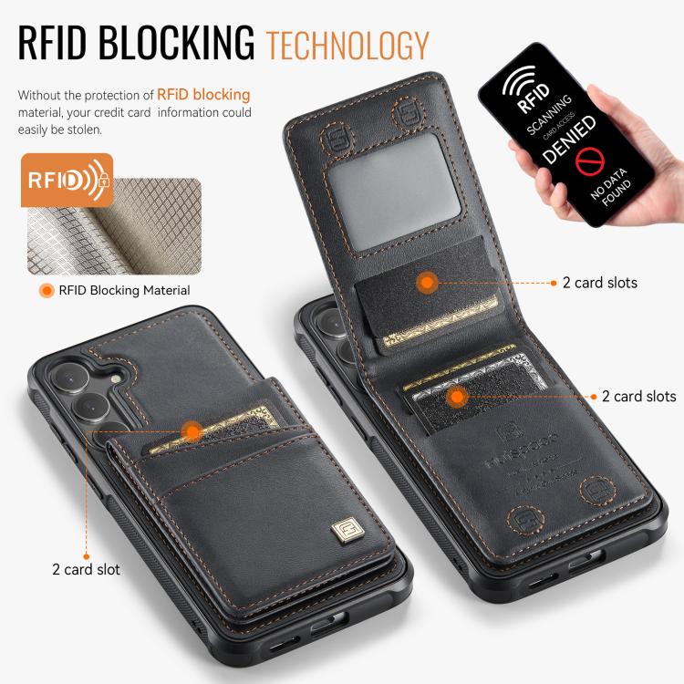 For Samsung Galaxy S26 5G AutSpace A12 MagSafe Magnetic RFID Card Bag Phone Case