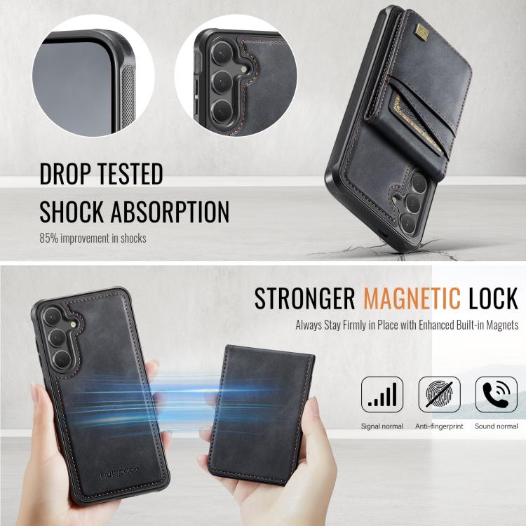 For Samsung Galaxy S26 5G AutSpace A12 MagSafe Magnetic RFID Card Bag Phone Case