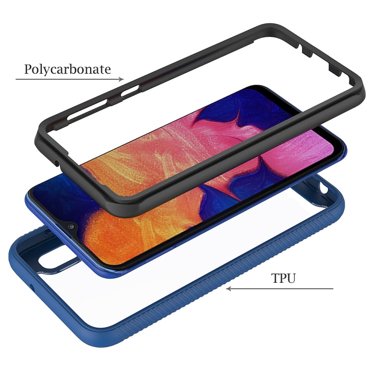 For Samsung Galaxy A10 Starry Sky Solid Color Series Shockproof PC + TPU Protective Case