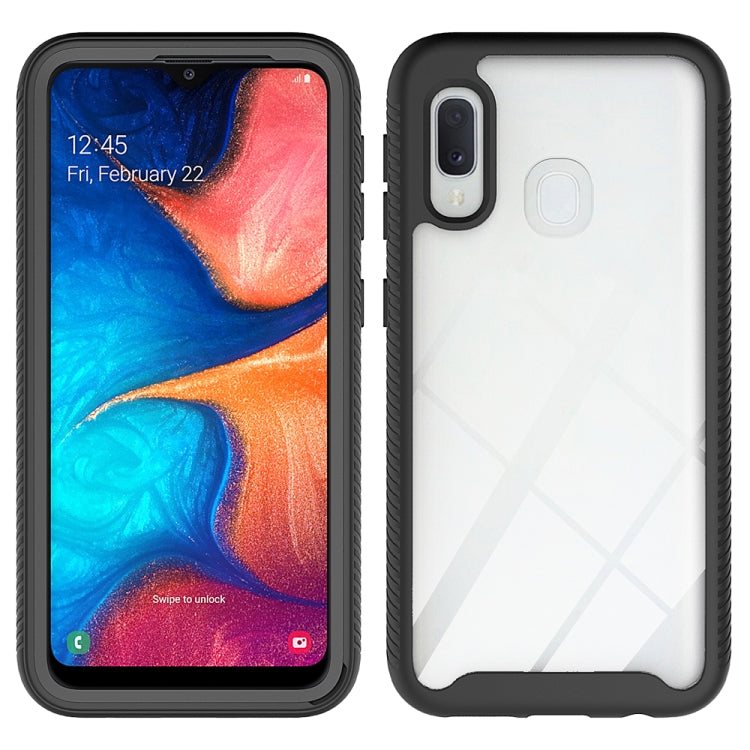 For Samsung Galaxy A20e Starry Sky Solid Color Series Shockproof PC + TPU Protective Case