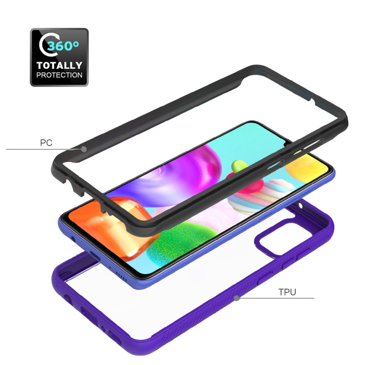 For Samsung Galaxy A41 Starry Sky Solid Color Series Shockproof PC + TPU Protective Case
