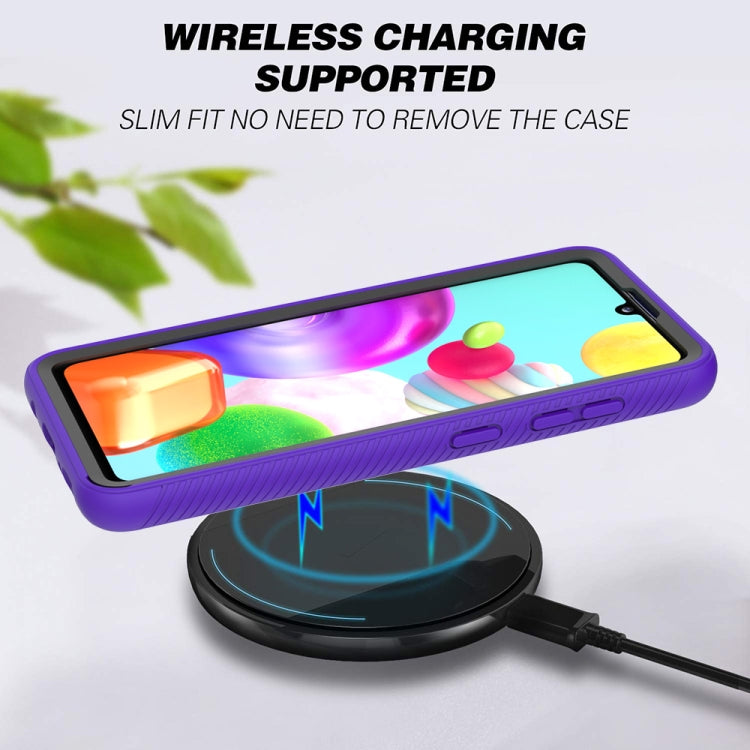 For Samsung Galaxy A41 Starry Sky Solid Color Series Shockproof PC + TPU Protective Case