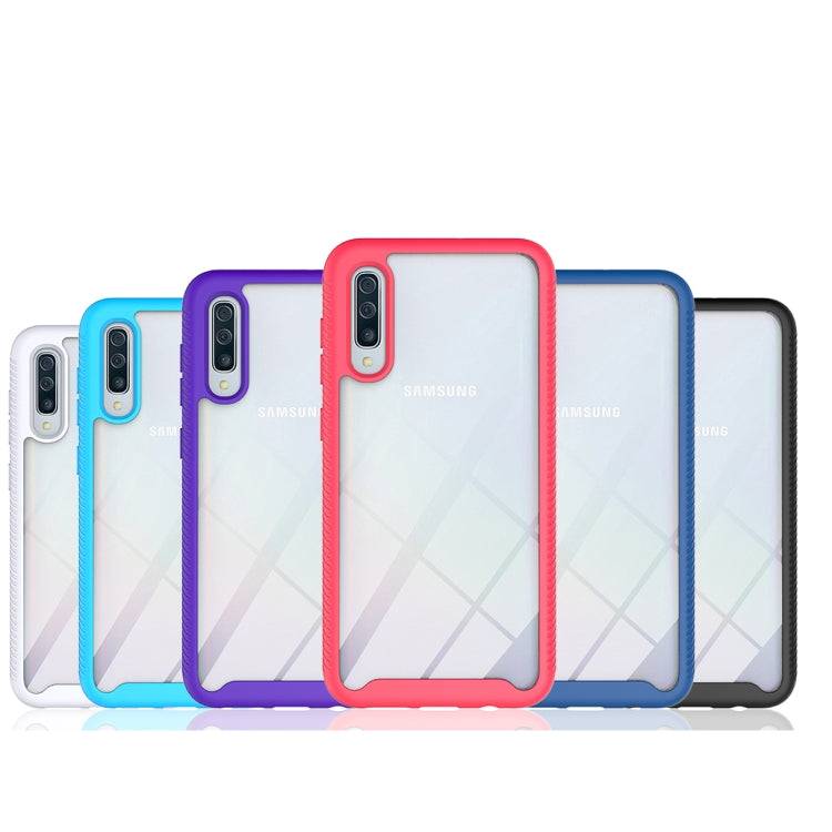 For Samsung Galaxy A50 Starry Sky Solid Color Series Shockproof PC + TPU Protective Case