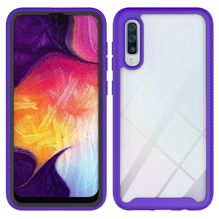 For Samsung Galaxy A50 Starry Sky Solid Color Series Shockproof PC + TPU Protective Case