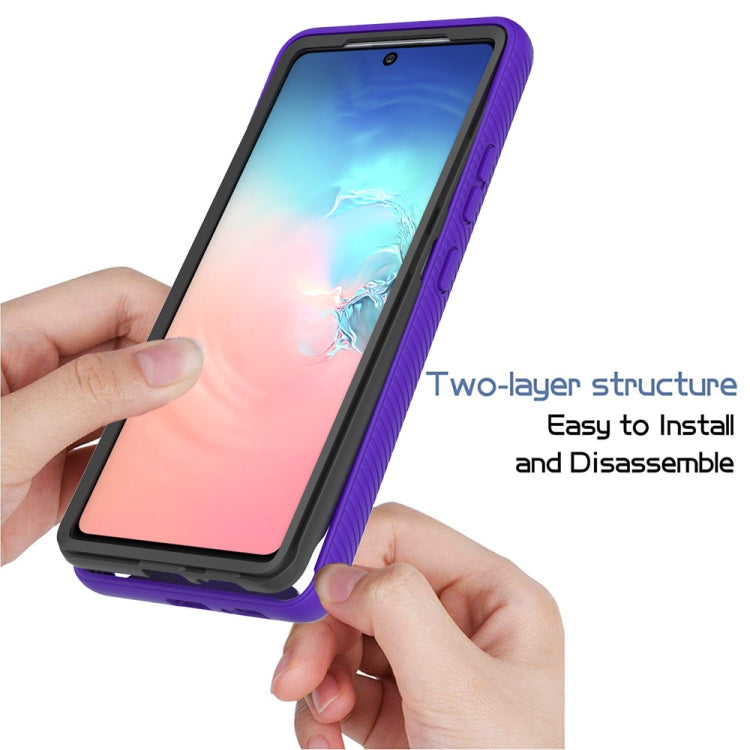 For Samsung Galaxy S10 Lite Starry Sky Solid Color Series Shockproof PC + TPU Protective Case