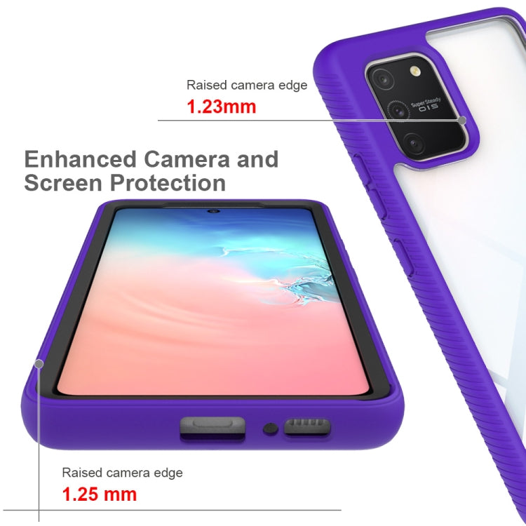 For Samsung Galaxy S10 Lite Starry Sky Solid Color Series Shockproof PC + TPU Protective Case