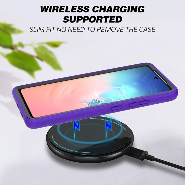 For Samsung Galaxy S10 Lite Starry Sky Solid Color Series Shockproof PC + TPU Protective Case