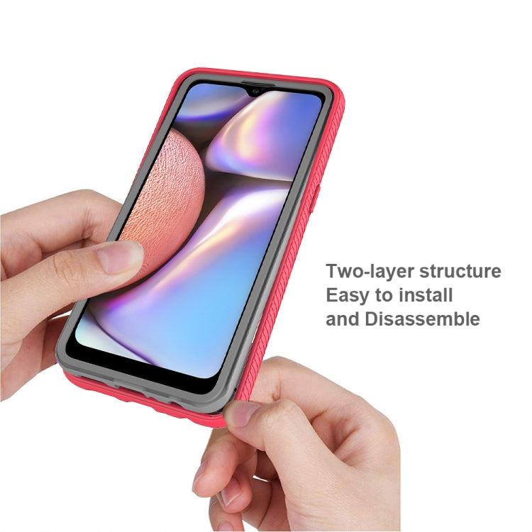 For Samsung Galaxy A10s Starry Sky Solid Color Series Shockproof PC + TPU Protective Case