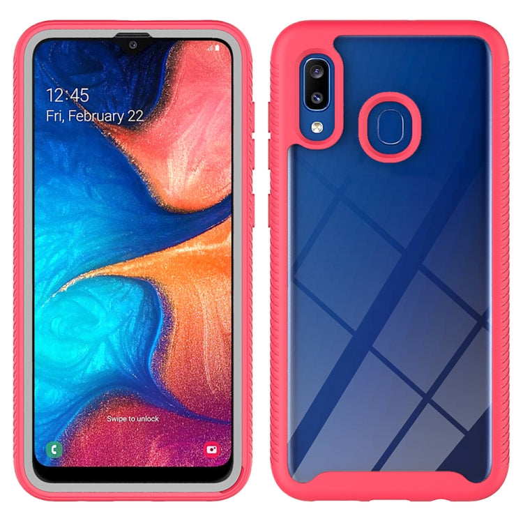 For Samsung Galaxy A20 / A30 Starry Sky Solid Color Series Shockproof PC + TPU Protective Case