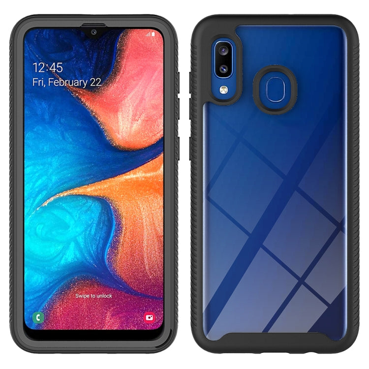 For Samsung Galaxy A20 / A30 Starry Sky Solid Color Series Shockproof PC + TPU Protective Case