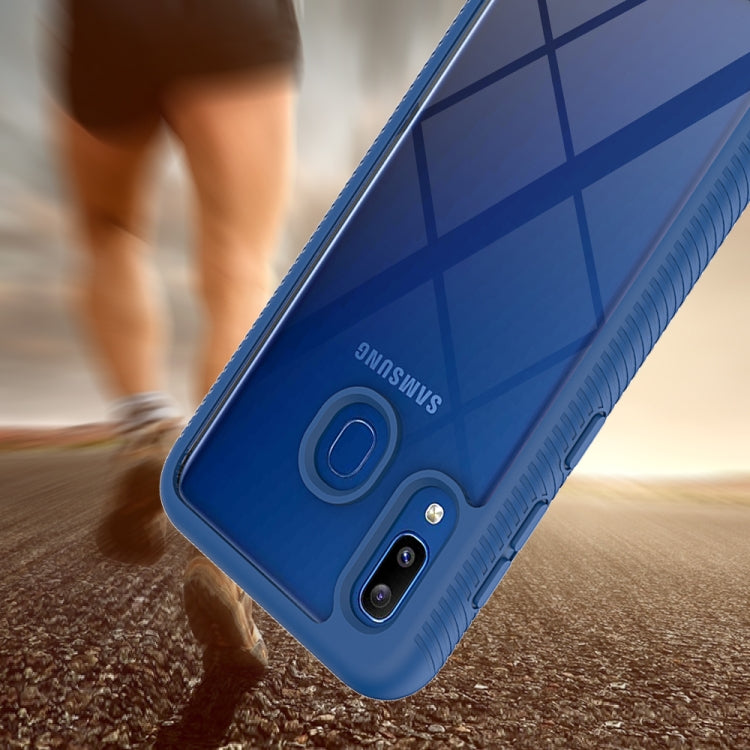 For Samsung Galaxy A20 / A30 Starry Sky Solid Color Series Shockproof PC + TPU Protective Case