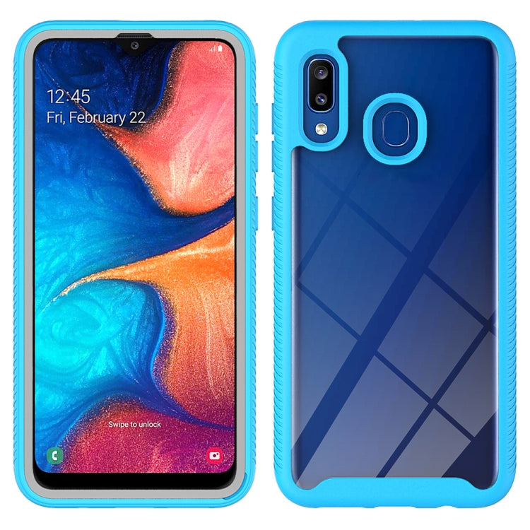 For Samsung Galaxy A20 / A30 Starry Sky Solid Color Series Shockproof PC + TPU Protective Case