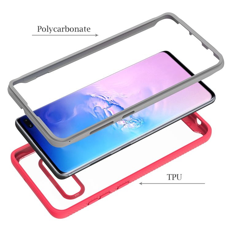 For Samsung Galaxy S10 Plus Starry Sky Solid Color Series Shockproof PC + TPU Protective Case