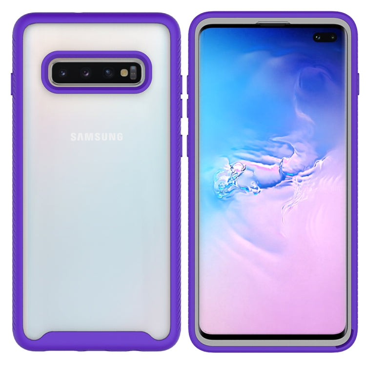 For Samsung Galaxy S10 Plus Starry Sky Solid Color Series Shockproof PC + TPU Protective Case
