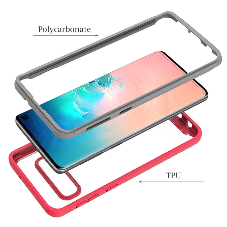 For Samsung Galaxy S10 Starry Sky Solid Color Series Shockproof PC + TPU Protective Case