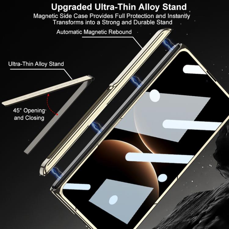 For Huawei Mate X7 GKK HD Magnetic Fold Holder Hinge Integrated Phone Case