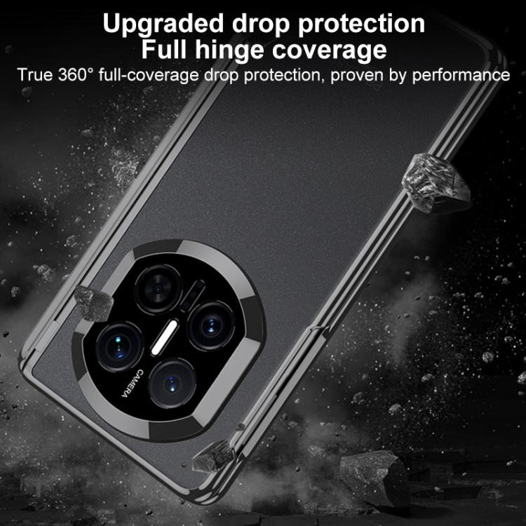 For Huawei Mate X7 GKK HD Magnetic Fold Holder Hinge Integrated Phone Case