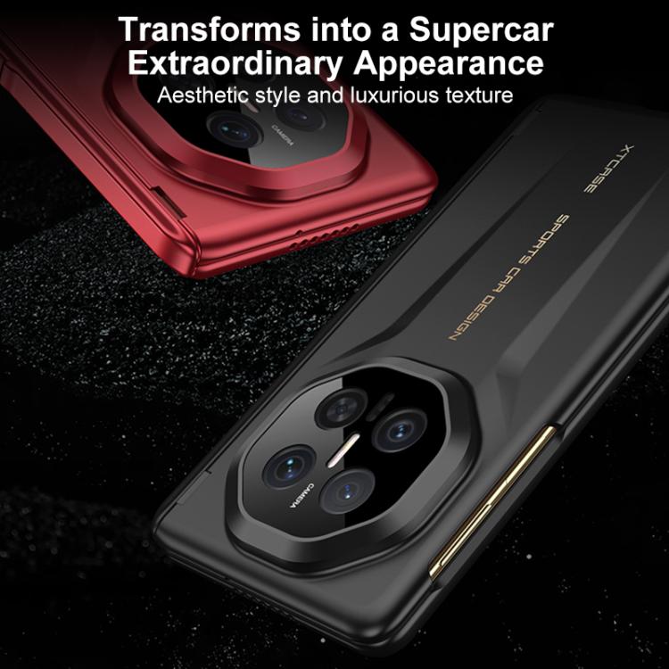 For Huawei Mate X7 GKK Magnetic Hinge Fold Holder HD Film Integrated Phone Case