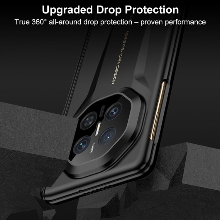 For Huawei Mate X7 GKK Magnetic Hinge Fold Holder HD Film Integrated Phone Case