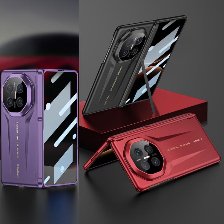 For Huawei Mate X7 GKK Magnetic Hinge Fold Holder HD Film Integrated Phone Case