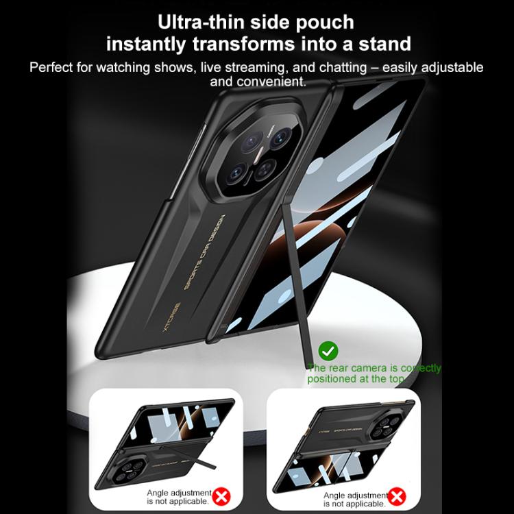 For Huawei Mate X7 GKK Magnetic Hinge Fold Holder HD Film Integrated Phone Case
