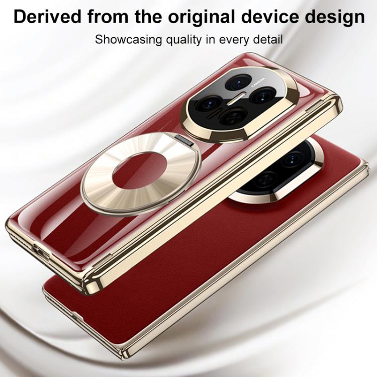 For Huawei Mate X7 GKK Fold Hinge Phantom Laser Magnetic Holder HD Film Integrated Phone Case