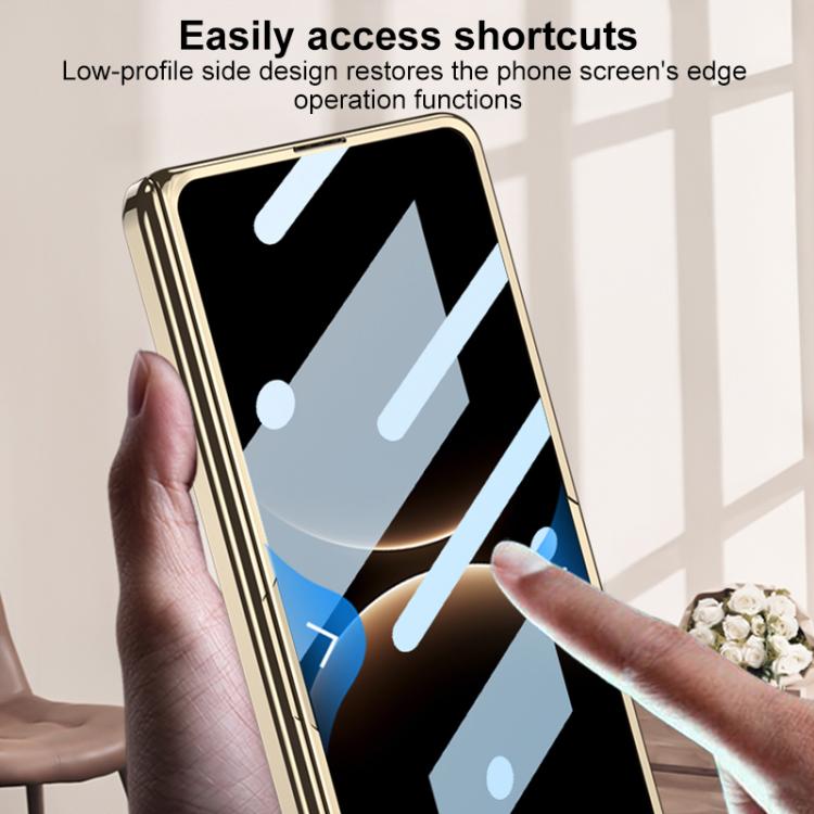 For Huawei Mate X7 GKK Fold Hinge Phantom Laser Magnetic Holder HD Film Integrated Phone Case