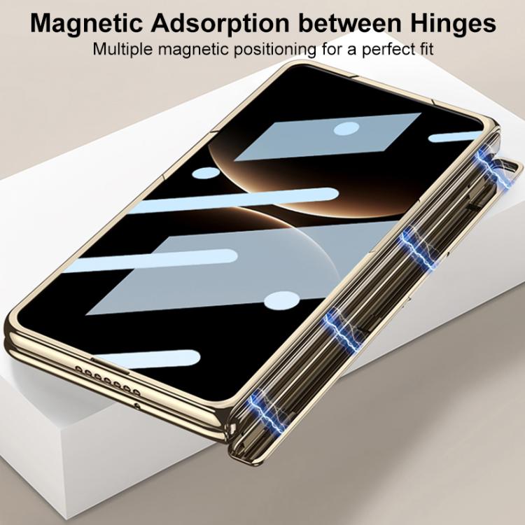 For Huawei Mate X7 GKK Fold Hinge Phantom Laser Magnetic Holder HD Film Integrated Phone Case