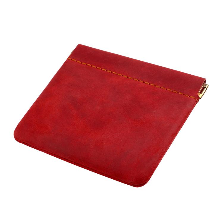 Vintage Crazy Horse Genuine Leather Coin Purse Lipstick Car Key Storage Bag