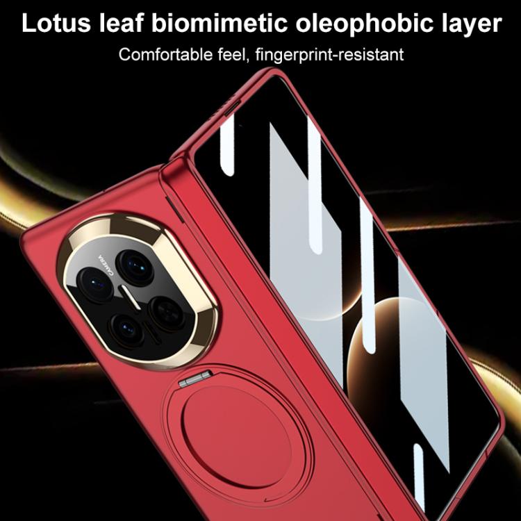 For Huawei Mate X7 GKK HD Integrated Magnetic Folding Hinge All-Inclusive Phone Case with Rotating Bracket