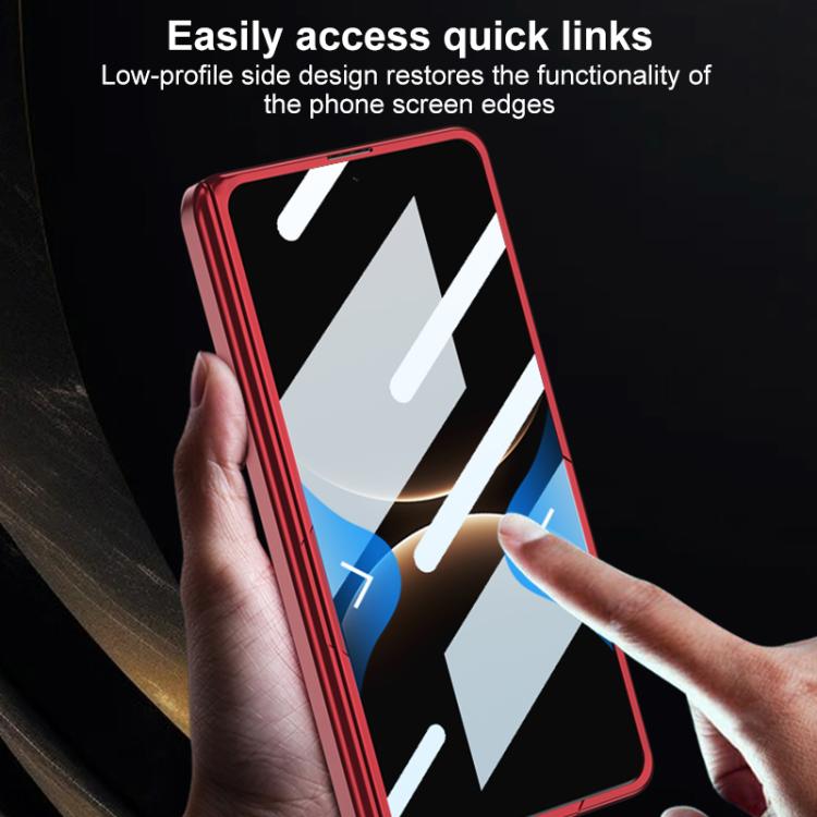 For Huawei Mate X7 GKK HD Integrated Magnetic Folding Hinge All-Inclusive Phone Case with Rotating Bracket