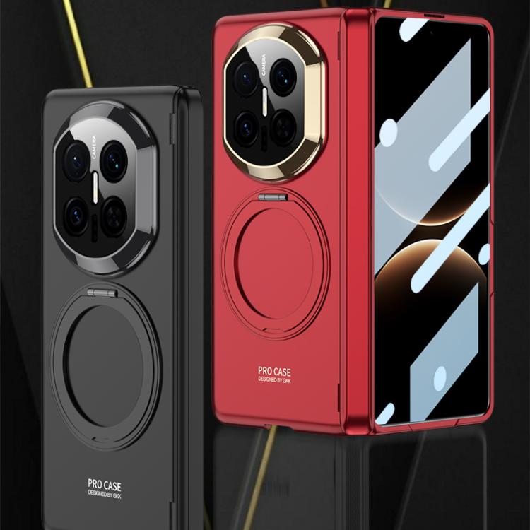 For Huawei Mate X7 GKK HD Integrated Magnetic Folding Hinge All-Inclusive Phone Case with Rotating Bracket