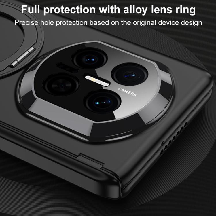 For Huawei Mate X7 GKK HD Integrated Magnetic Folding Hinge All-Inclusive Phone Case with Rotating Bracket