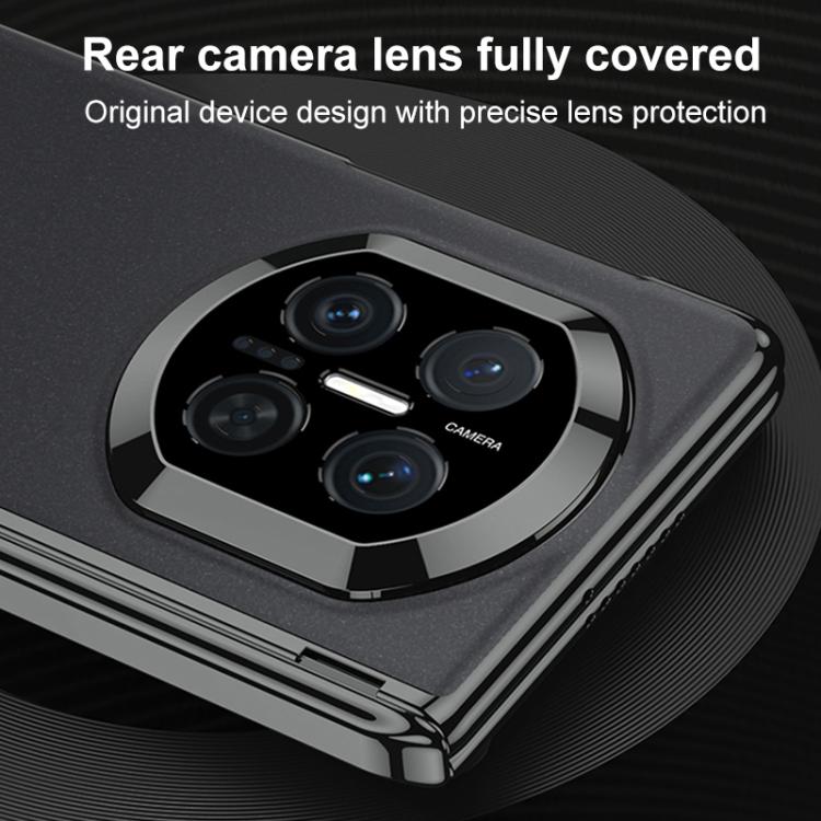 For Huawei Mate X7 GKK Magnetic Dual Hinge AG Phantom Phone Case with Holder