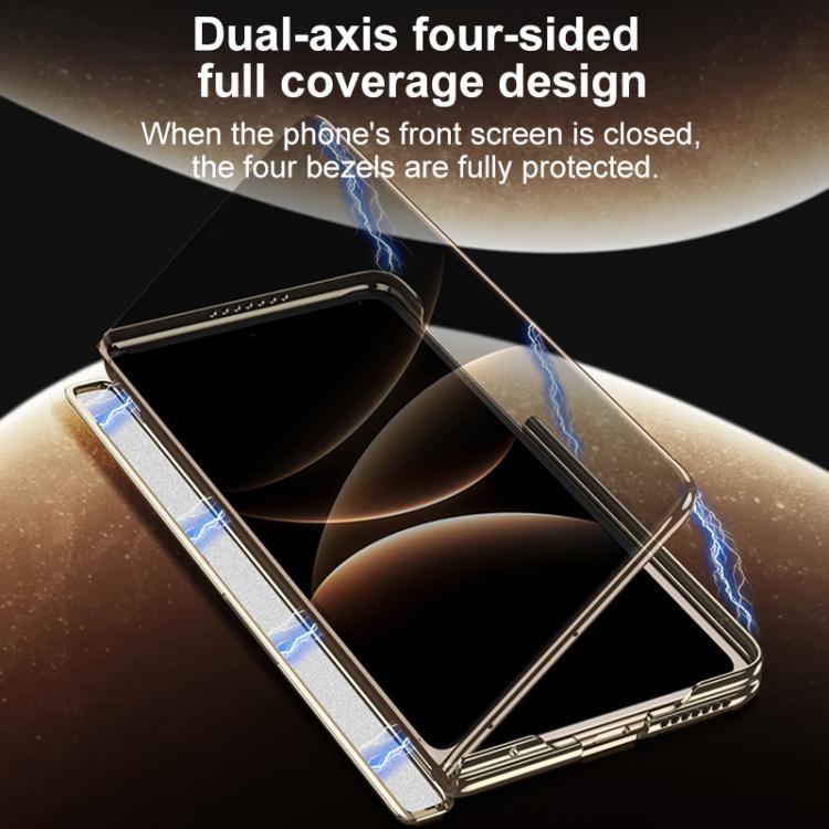 For Huawei Mate X7 GKK Magnetic Dual Hinge AG Phantom Phone Case with Holder