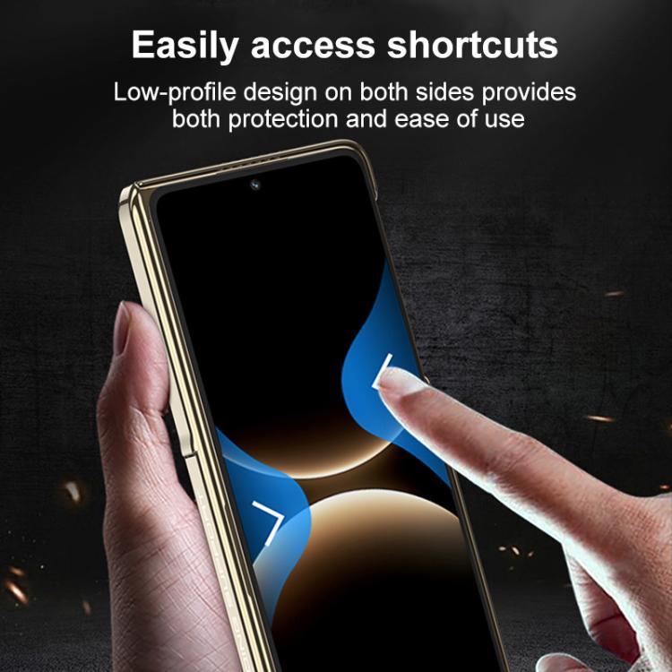 For Huawei Mate X7 GKK Magnetic Dual Hinge AG Phantom Phone Case with Holder