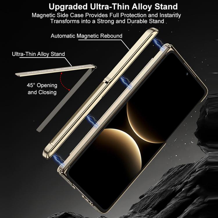For Huawei Mate X7 GKK Magnetic Dual Hinge AG Phantom Phone Case with Holder