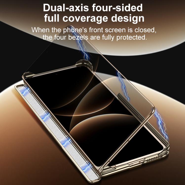 For Huawei Mate X7 GKK Magnetic Dual Hinge Phantom Phone Case with Holder