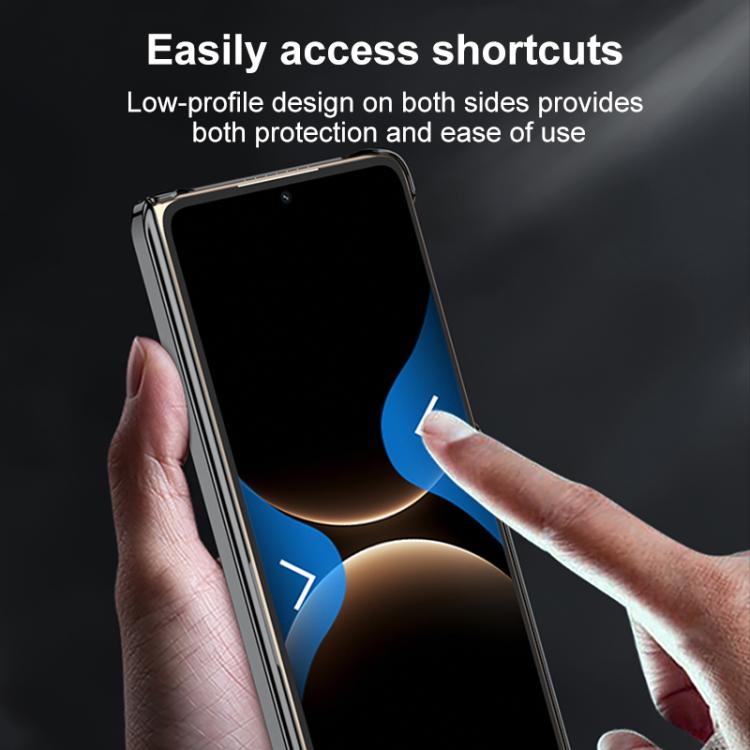 For Huawei Mate X7 GKK Magnetic Dual Hinge Phantom Phone Case with Holder