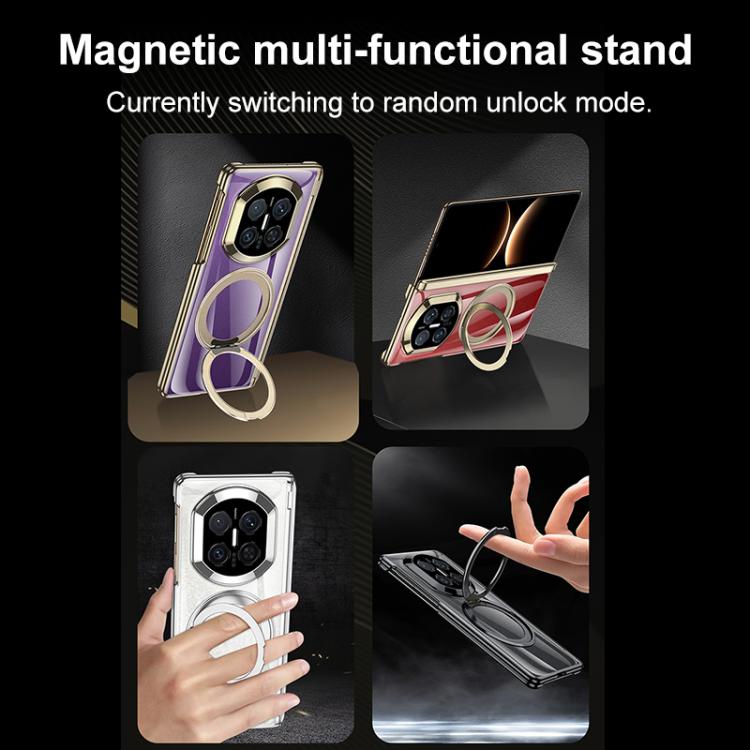 For Huawei Mate X7 GKK Magnetic Dual Hinge Phantom Phone Case with Holder