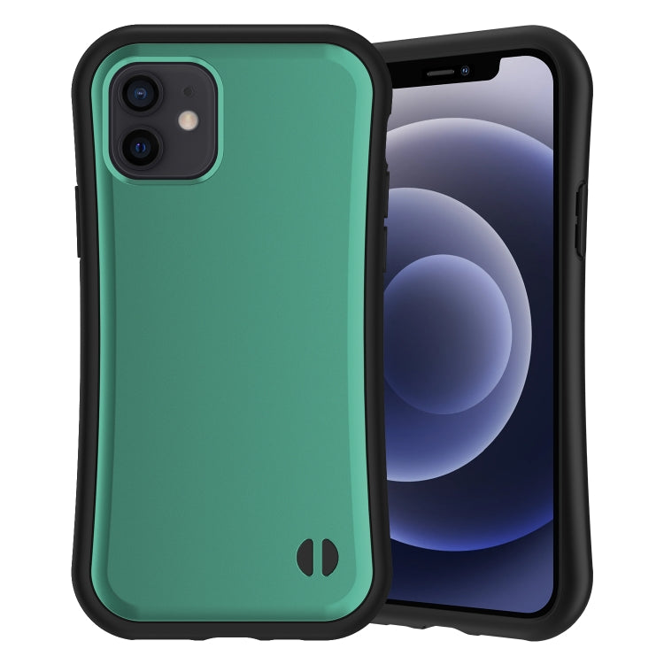 For iPhone 12 Pro Max Waistline Honeycomb Non-slip Protective Case with Lanyard Hole