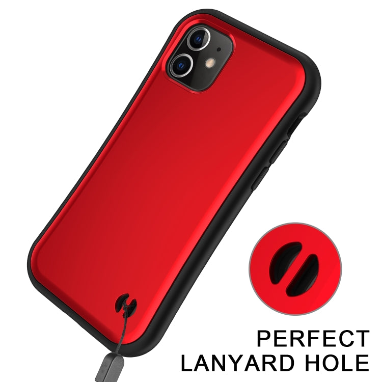 For iPhone 12 Pro Max Waistline Honeycomb Non-slip Protective Case with Lanyard Hole