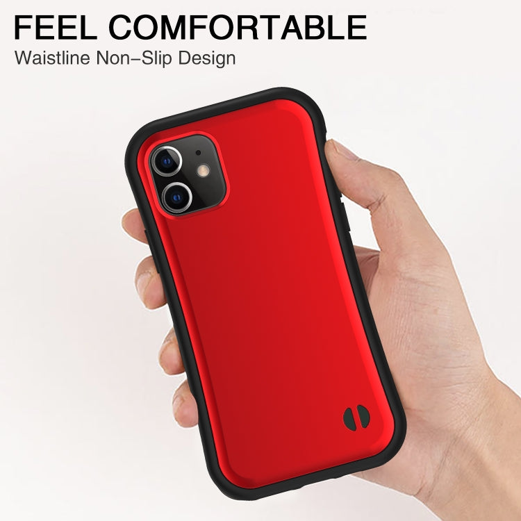 For iPhone 12 mini Waistline Honeycomb Non-slip Protective Case with Lanyard Hole