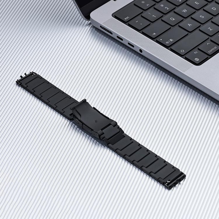 For Samsung Galaxy Fit3 Three Beads Turtle Buckle Titanium Alloy Watch Band