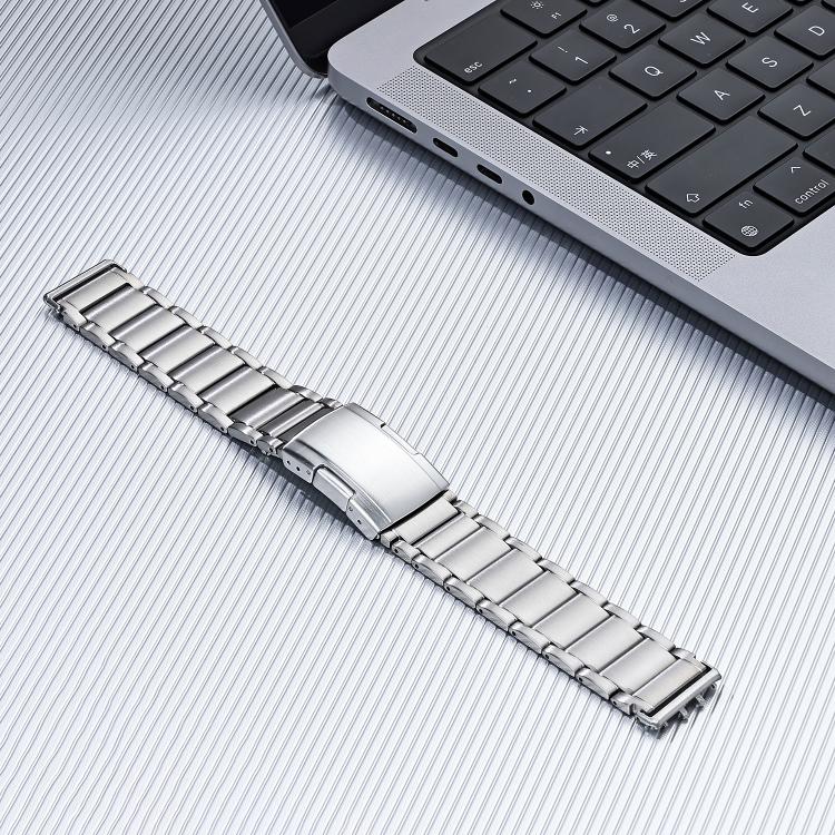 For Samsung Galaxy Fit3 Three Beads Turtle Buckle Titanium Alloy Watch Band