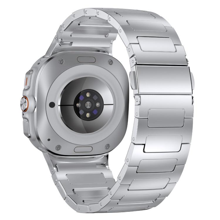 For Samsung Galaxy Ultra 47mm / Ultra 2025 I-Shaped Flat Buckle Stainless Steel Watch Band