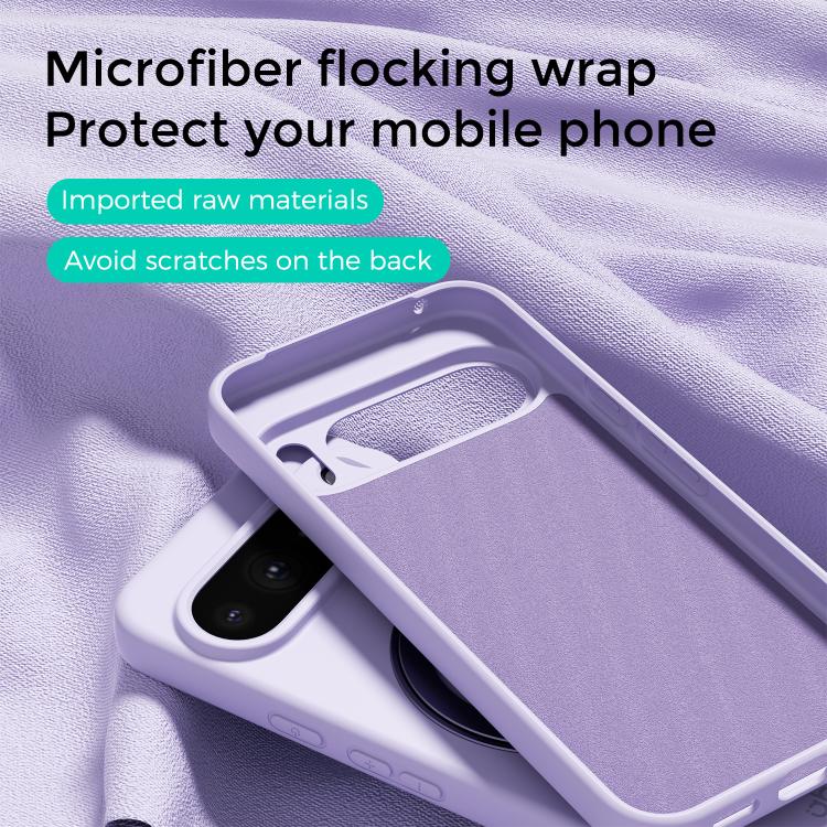 For Google Pixel 10 Pro XL ABEEL Skin-friendly Feel Magnetic Liquid Silicone Phone Case with Holder